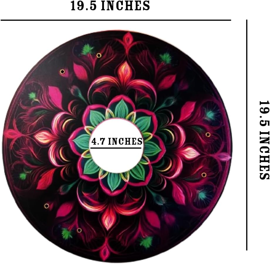 Wheelchair Memorial Day Wheel Covers, Designer Cute Cover for Wheelchair Wheels, Enhances Aesthetics, Easy Install/Remove, Lightweight, Waterproof (Wicked Pink & Green)