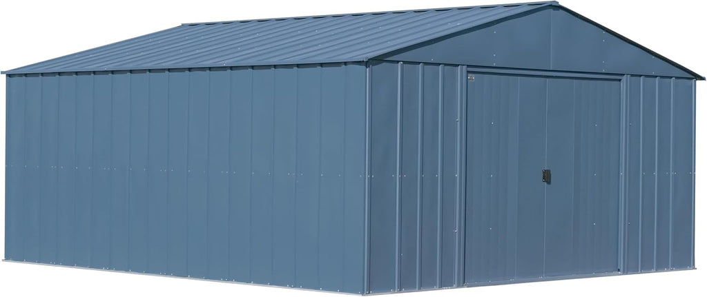 Arrow Classic Metal Shed, 14 x 14, Blue Grey
