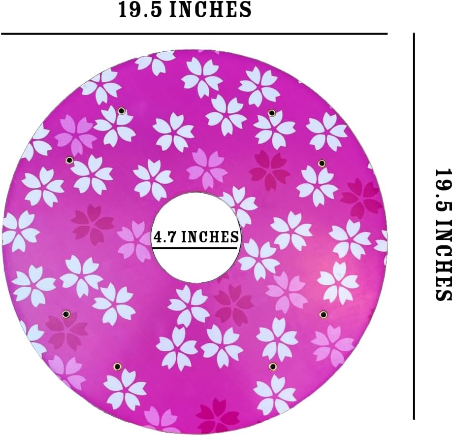Designer Grad Gifts 20 inches Wheelchair Wheel Accessories, Waterproof Wheels Accessories, Easy Install/Remove, Lightweight, for Kids and Adults (Cherry Blossom)