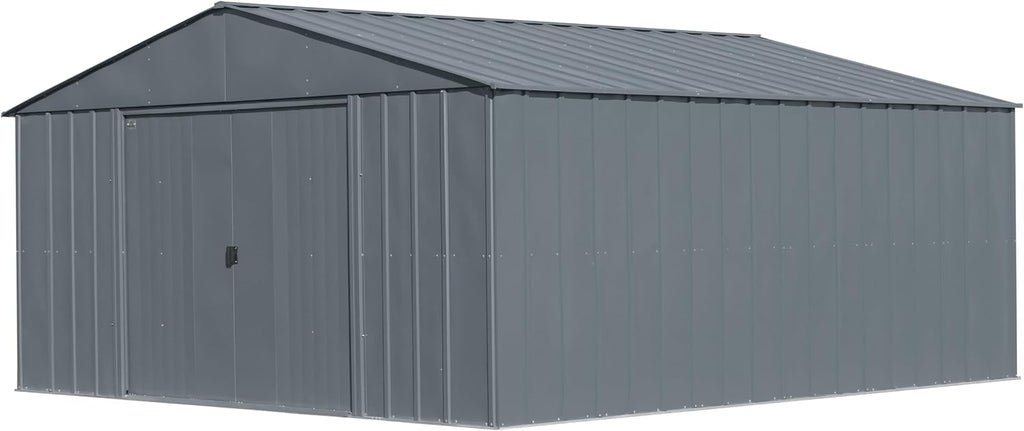 Arrow Classic Metal Shed, 14 x 14, Charcoal