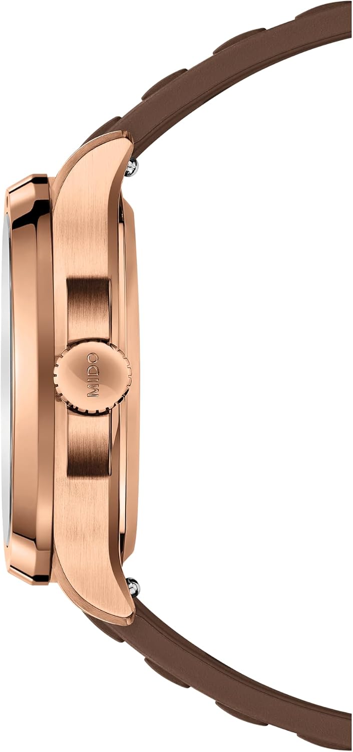 MIDO Multifort TV Big Date - Swiss Automatic Watch for Men - 40mm Case with Transparent Caseback