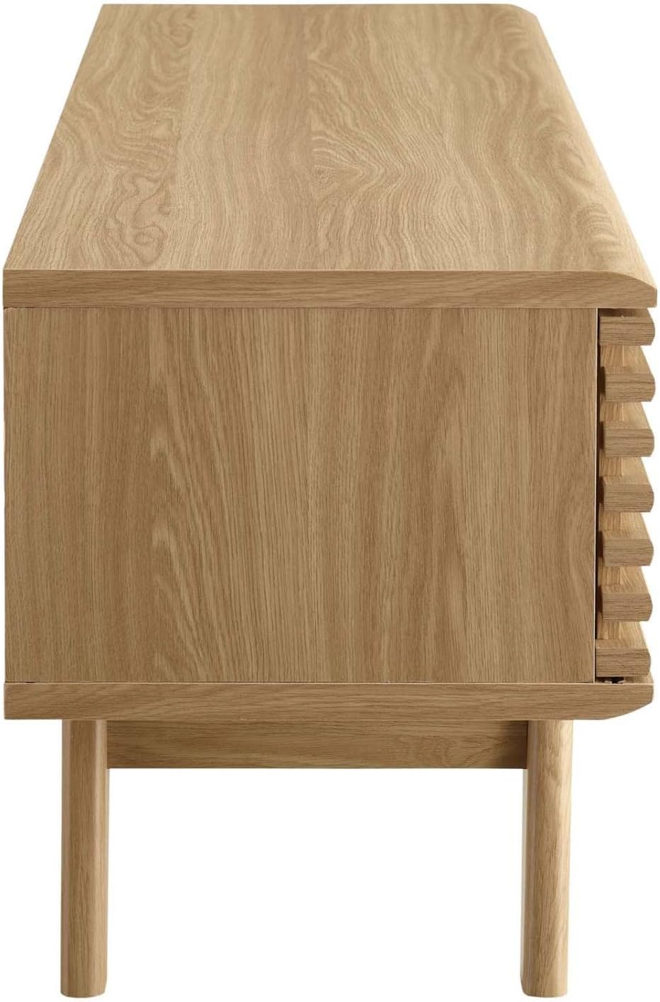Modway Render Mid-Century Modern Low Profile 48 Inch TV Stand in Oak, 48'