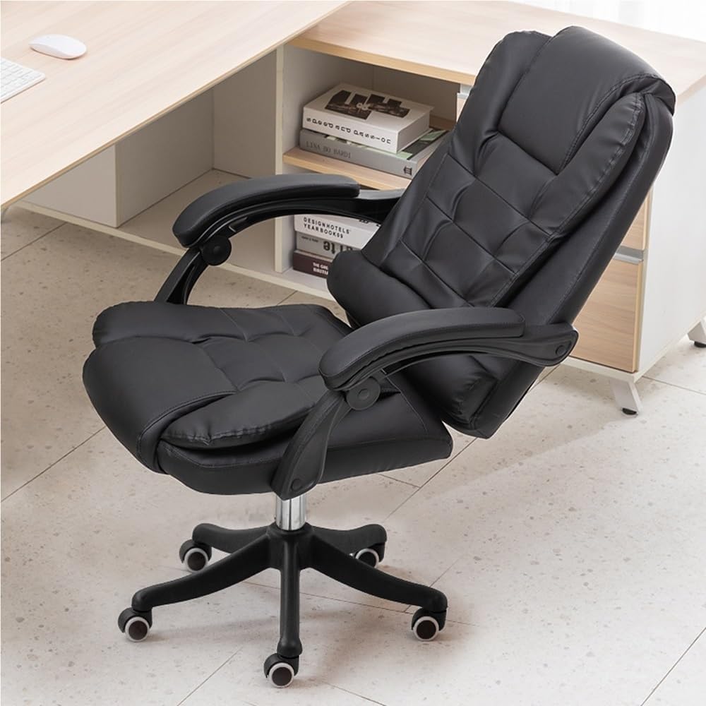 Big and Tall Office Chair Heavy Duty Executive Computer Desk Chair with Base Swivel Wheels 400 lb Capacity Ergonomic Task Chair for Home Work Comfort