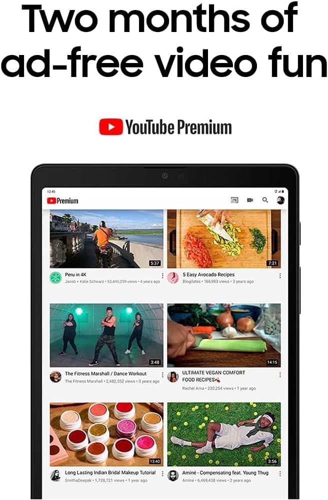 Samsung Galaxy Tab A7 Lite 8.7' 32GB WiFi Android Tablet, Compact, Portable, Slim Design, Kid Friendly, Sturdy Metal Frame, Expandable Storage, Long Lasting Battery, US Version, 2021, Silver