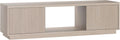 Henn&Hart Fluted TV Stand for TVs up to 65' with 2 Side Storage Cabinets and Open Center Storage for Living Room, Family Room, or Office, Beech White