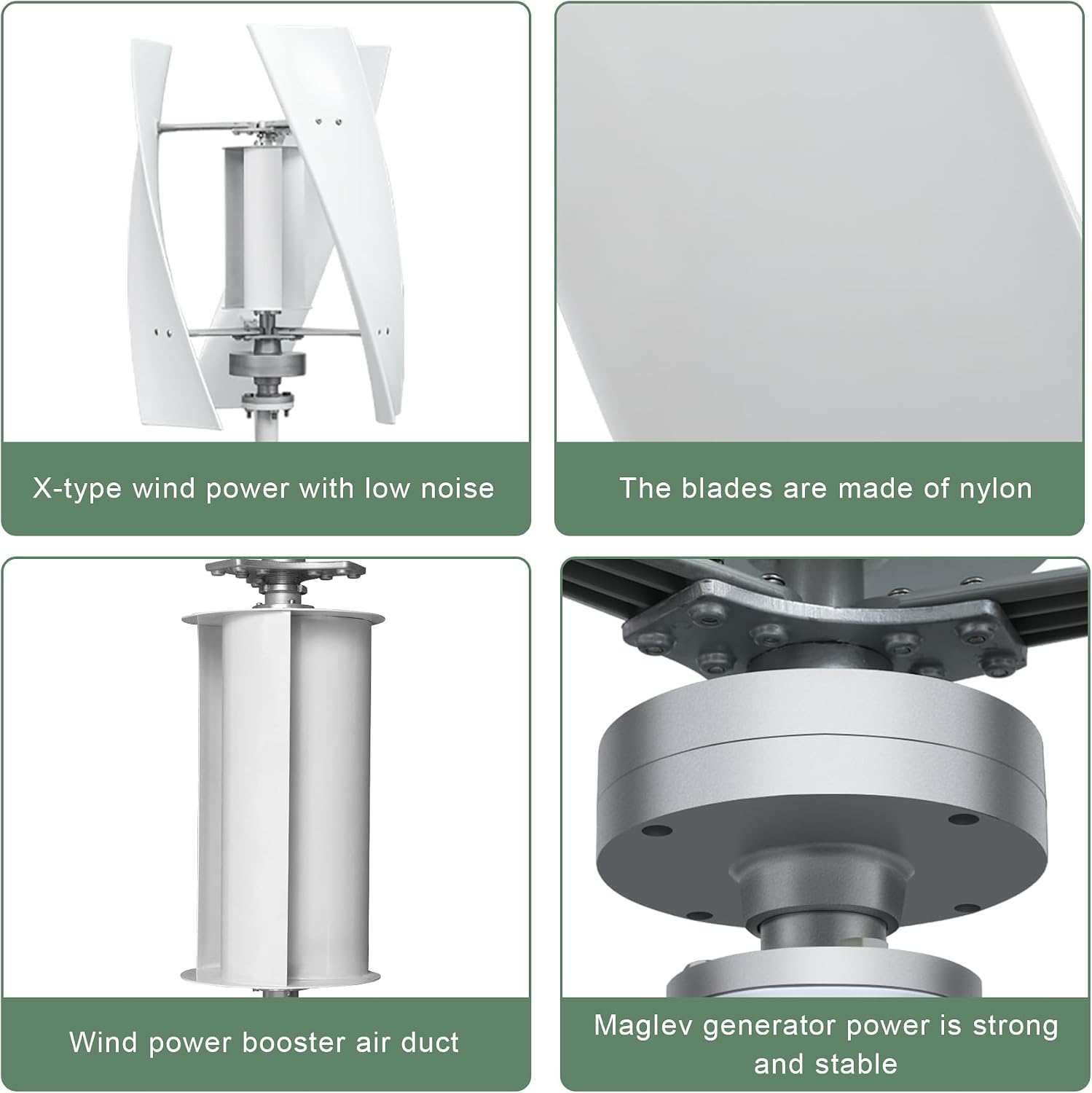 Smaraad Vertical Wind Turbine Generator Kit 600W 24V, Wind Generator Kit with Charge Controller, Wind Power Generator for Marine, RV, Home, Windmill Generator Suit for Hybrid Solar Wind System
