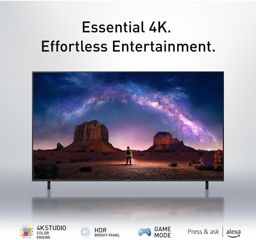 Panasonic TV-55W70BP W70 Series 55 inch LED 4K Ultra HD Smart Fire TV Bundle with 2X 6FT Universal 4K HDMI Cable, Theater Essentials and CPS Exclusive 26 Month Protection Pack (BEACH-CPS-26M500ATV)