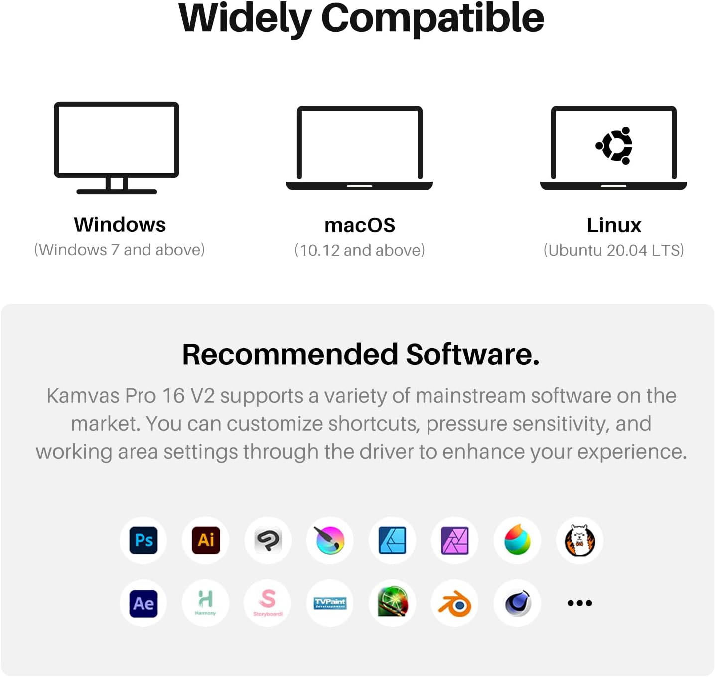 HUION Kamvas Pro 16 V2 Drawing Tablet with Screen 16K Levels PenTech 4.0 Battery-Free Pen, 15.6' Full-Laminated, Smart Touch Bar & 6 Keys Art Tablet Work with Windows, Mac and Linux