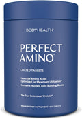 BodyHealth PerfectAmino (600 ct) Easy to Swallow Tablets, Essential Amino Acids Supplement with BCAAs, Vegan Protein for Pre/Post Workout & Muscle Recovery with Lysine, Tryptophan, Leucine, Methionine
