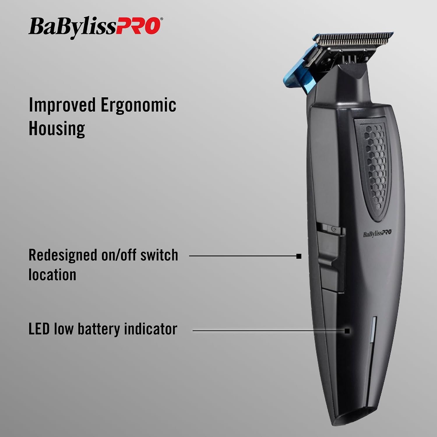 BaBylissPRO LithiumFX Cord/Cordless Lithium Ergonomic Hair Trimmers for Men