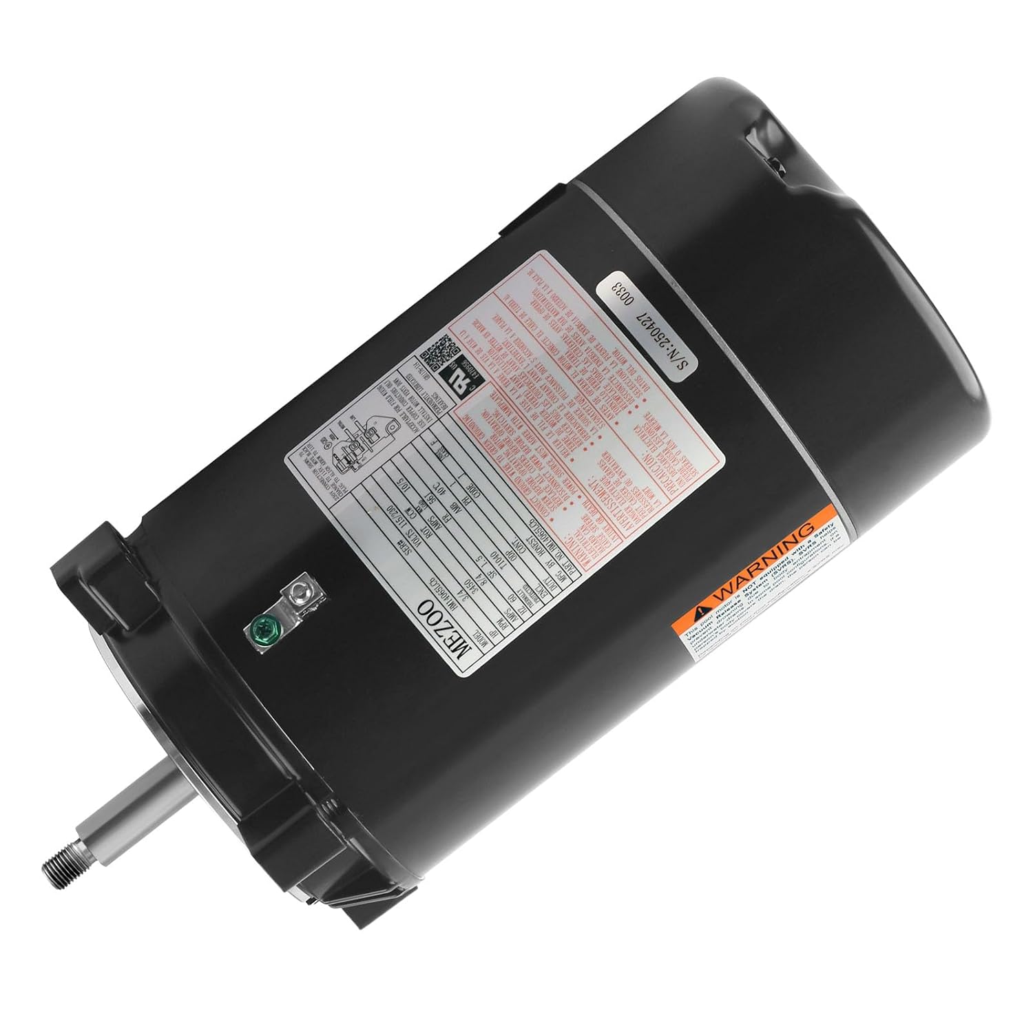 UST1102 1HP Swimming Pool Pump Motor Replacement for Hayward Super,115/230V,Max Flow,Northstar & Ja-cuzzi Magnum Pump,SP2607X10 ST1102 1.0 Horsepower Single Speed Round Flange Pool Motor