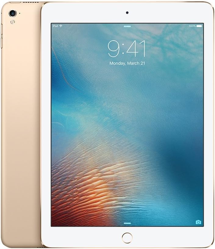 Apple iPad Pro 32GB 9.7in Wi-Fi + Cellular Unlocked GSM 4G LTE Tablet PC - Gold (Renewed)