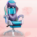 Talent Star Ergonomic Gaming Chair,Reclining Video Game Chair,with RGB LED Lights Massage and Footrest Heart High Back Adjustable Lumbar Support for Adult Height Adjustable with 360° Swivel Chair Pu
