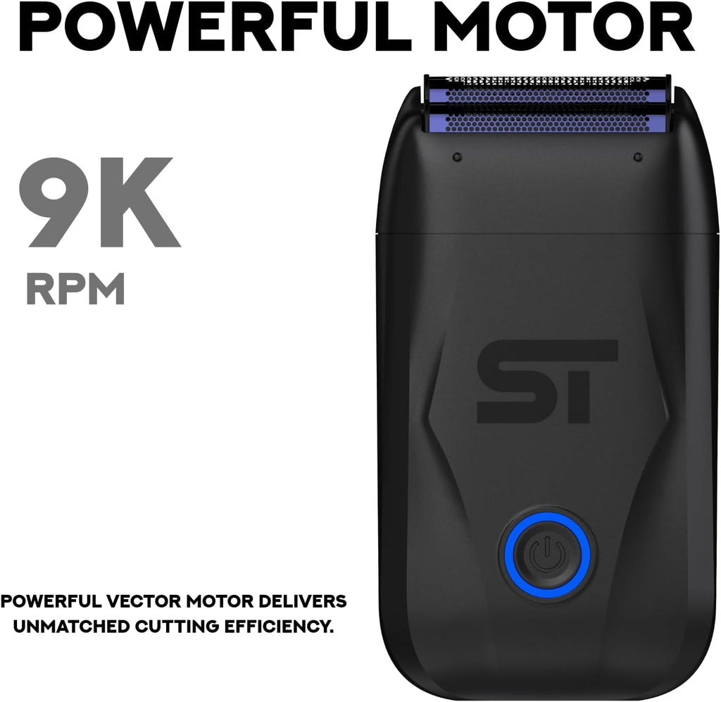 Supreme Trimmer DarkStar Foil Shaver STF720 – 9000 RPM Vector Motor, 150 Min Runtime Corded & Cordless Electric Razor | Hypoallergenic Foils for Face, Head & Stubble
