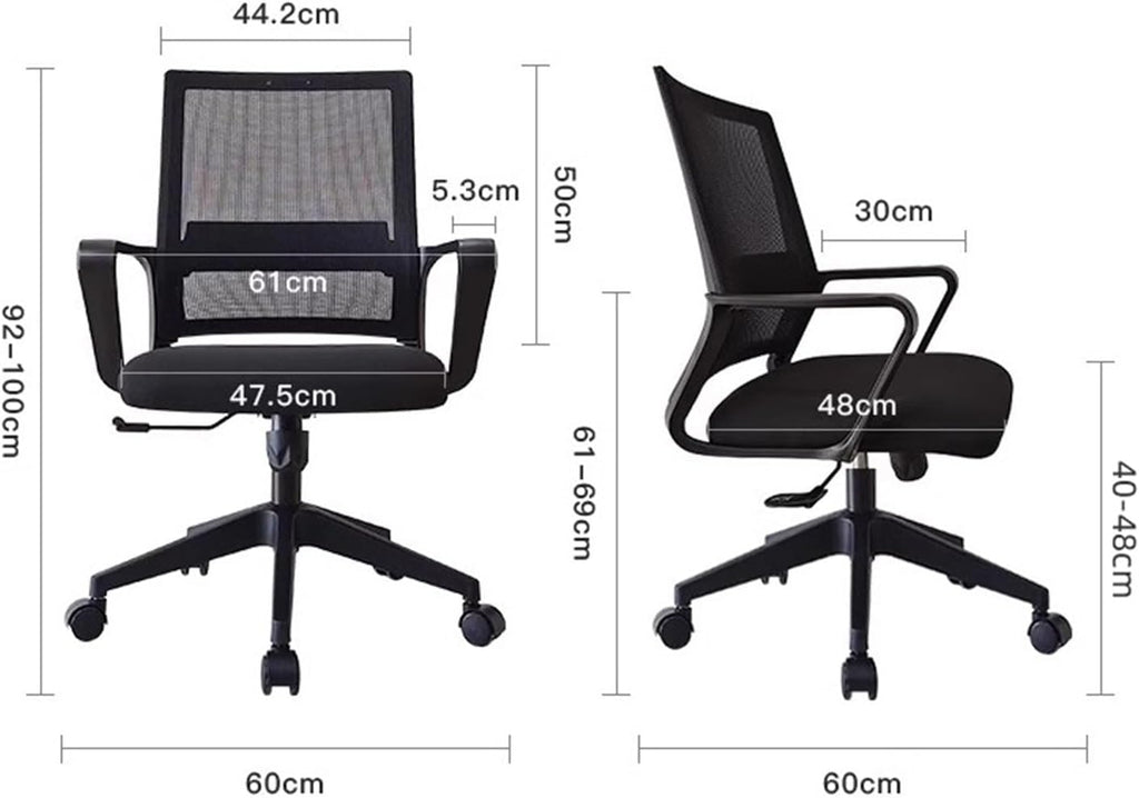 Computer Gaming Chair Ergonomic Mesh Rolling Work Swivel Task Chairs, Comfortable Lumbar Support for Home, Bedroom, Study, Dorm, Student, Adults(Pink)