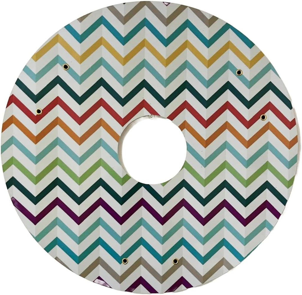 18 inches Wheelchair Wheel Covers Designer Cover for Wheelchair Wheels,Easy Install/Remove, Lightweight, Waterproof (Special Glow in The Dark Zigzag Pattern)