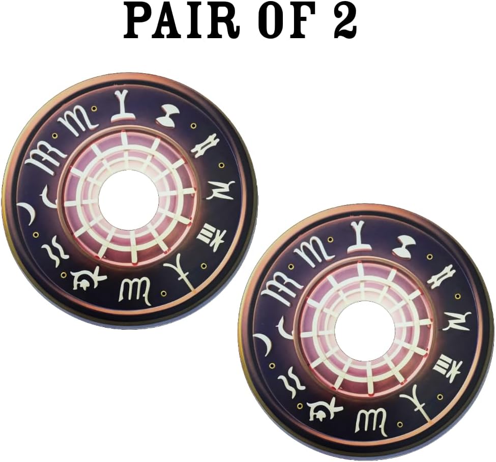 Designer Cover for Wheelchair Wheels, Cute Covers, Zodiac Lovers, Enhances Aesthetics, Easy Install/Remove, Lightweight, Waterproof (Steller Zodiacs)