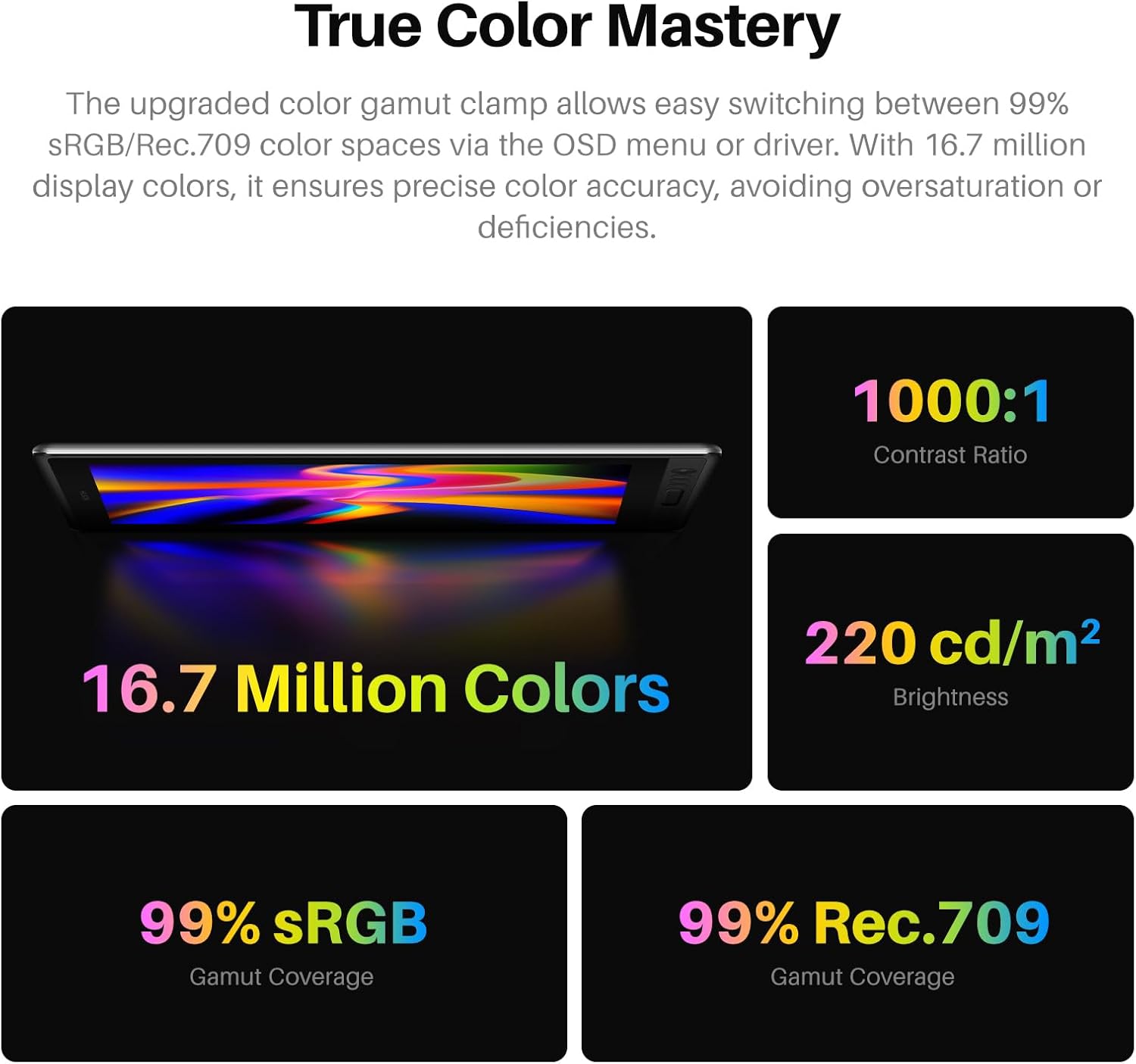 HUION Kamvas Pro 16 V2 Drawing Tablet with Screen 16K Levels PenTech 4.0 Battery-Free Pen, 15.6' Full-Laminated, Smart Touch Bar & 6 Keys Art Tablet Work with Windows, Mac and Linux