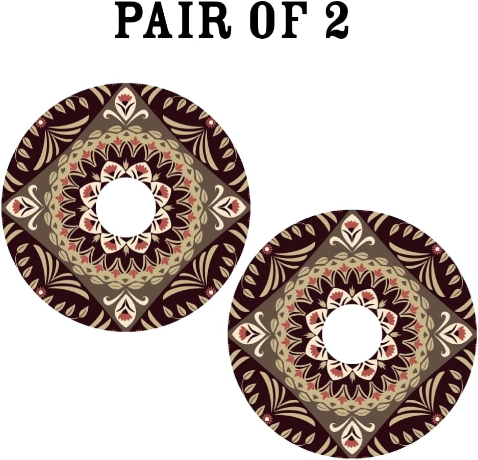 Wheelchair Memorial Day Wheel Covers, Accessories, Designer Covers, Mandala Lovers, Easy Install/Remove, Lightweight, Waterproof (Mandala Artistry)