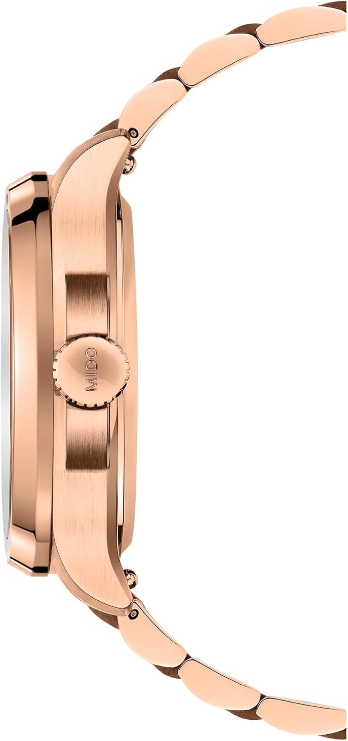 MIDO Multifort TV Big Date - Swiss Automatic Watch for Men - 40mm Case with Transparent Caseback