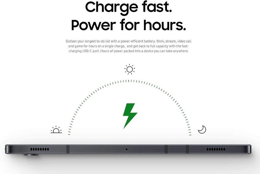 SAMSUNG Galaxy Tab S7+ Wi-Fi, Mystic Black - 128GB (SM-T970NZKAXAR) (Renewed)