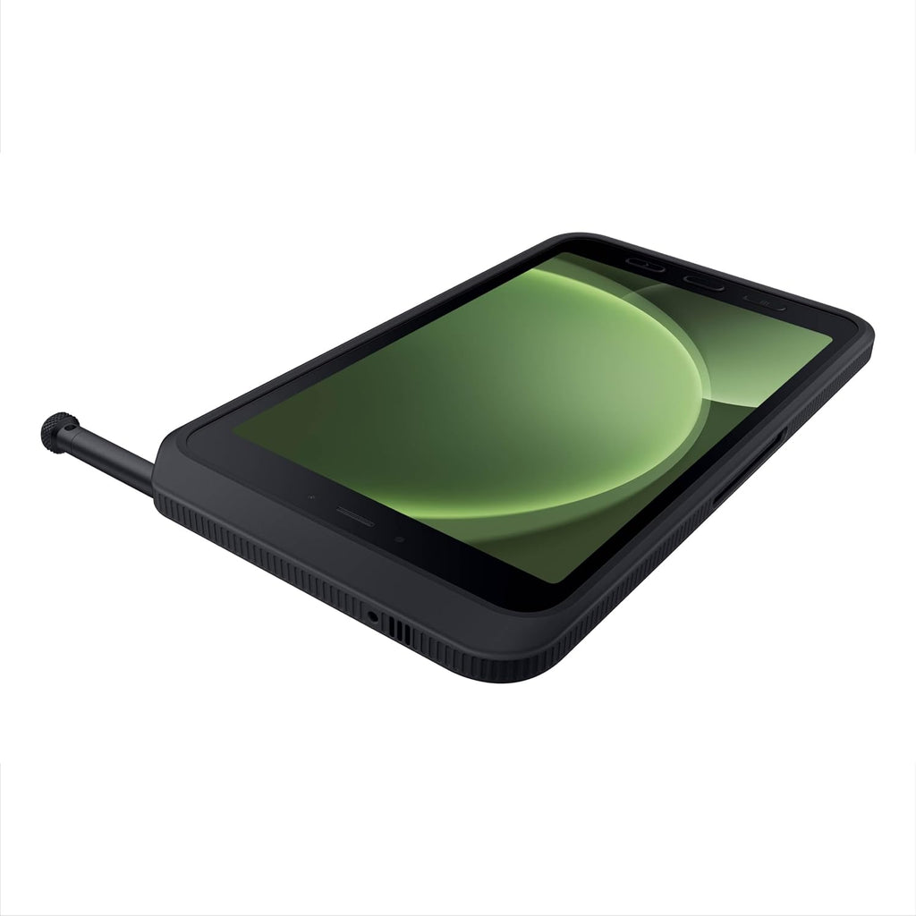 SAMSUNG Galaxy Tab Active5 5G LTE Unlocked 8' 128GB Android Tablet for Industrial, Field Work, Advanced Security, Rugged Design, US Version, 2024, SM-X308UZGAN14, Black Green