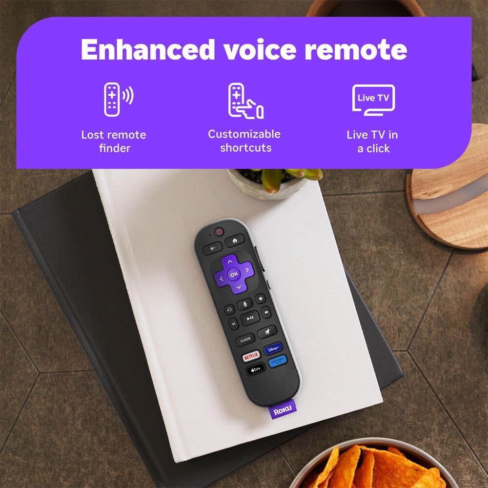 Roku 50-Inch Select Series 4K UHD Smart TV - HDR, Dolby Audio, Compatible with Alexa, Voice Remote, Bluetooth Mode, w/AUX HDMI Cable, CPS 1-Year Protection Plan + Streaming kit