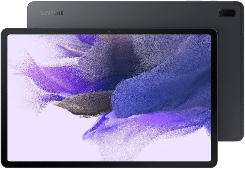 Samsung Electronics Galaxy Tab S7 FE 2021 Android Tablet 12.4' Screen LTE/WiFi (AT&T) 64GB S Pen Included Long-Lasting Battery Powerful Performance, Mystic Black - SM-T738UZKAATT (Renewed)