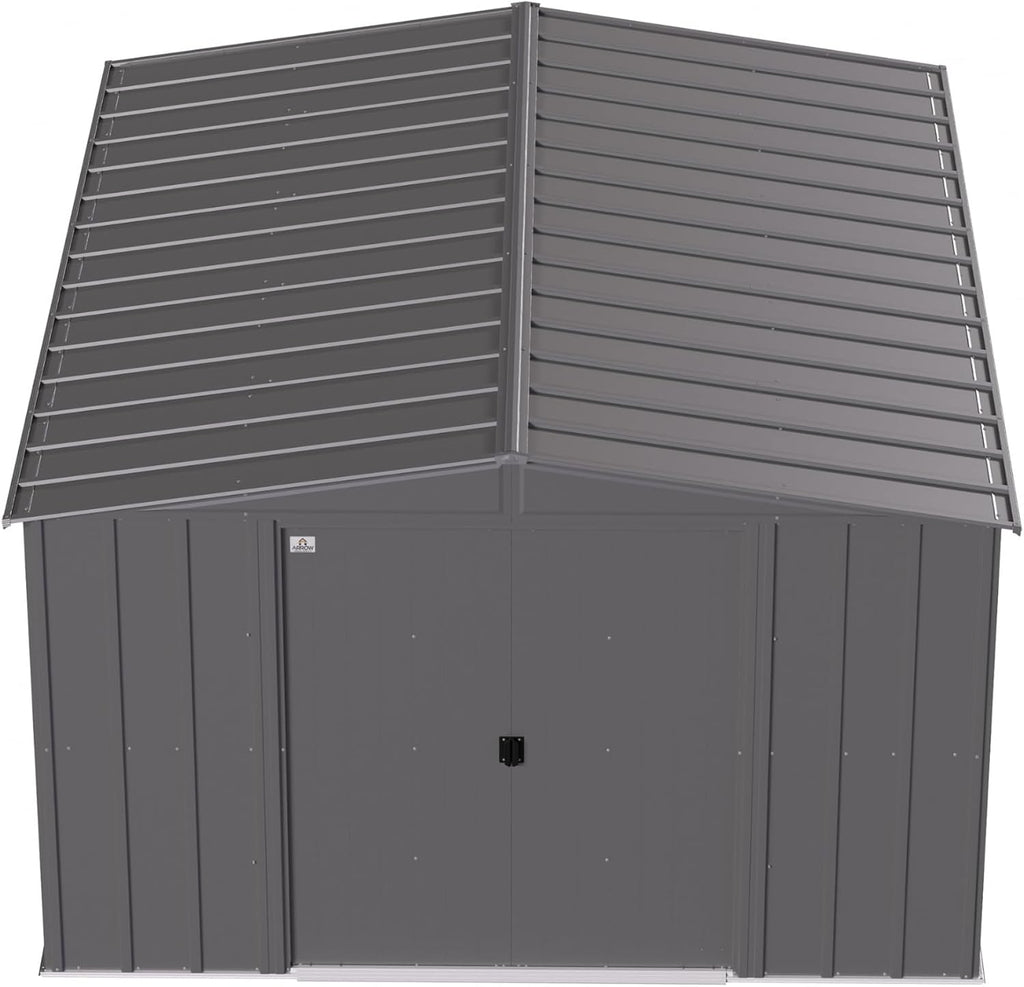 Arrow Classic Steel Storage Shed, 10x12, Charcoal