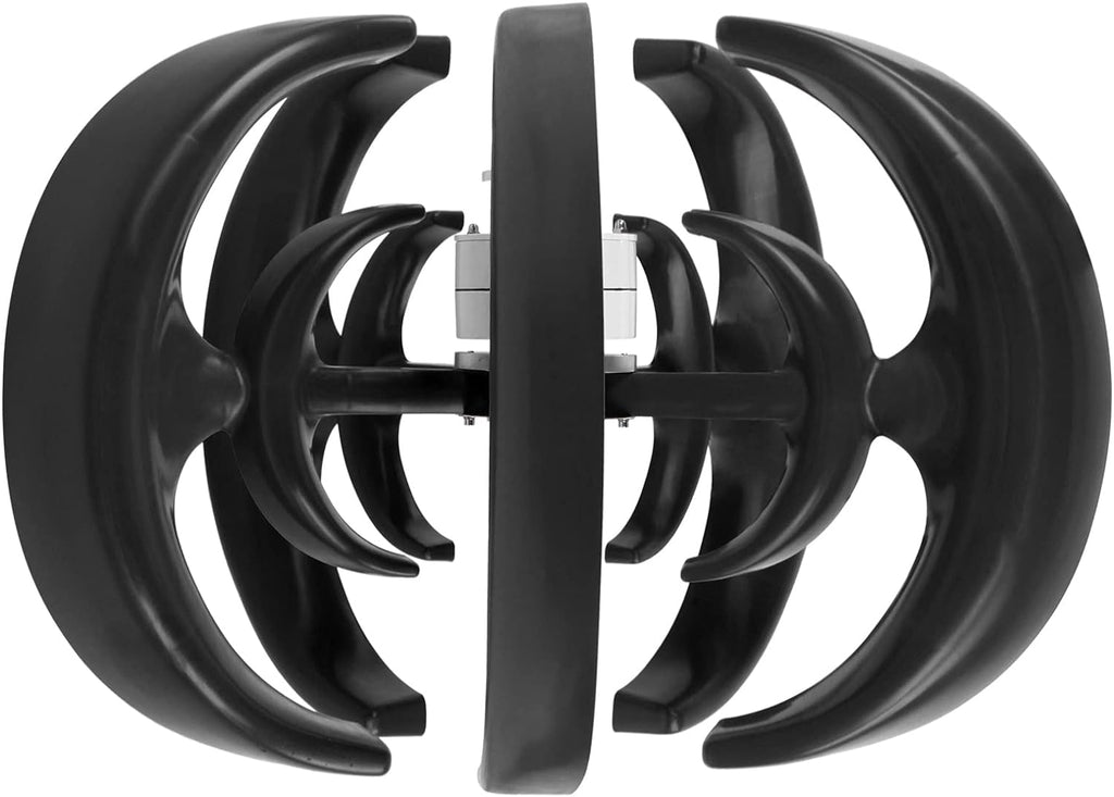 1200W Wind Turbine Generator, 12V Wind Vertical Axis Generator Kit with Controller, 5 Leavies for Boats, Terraces, Cabins(1)