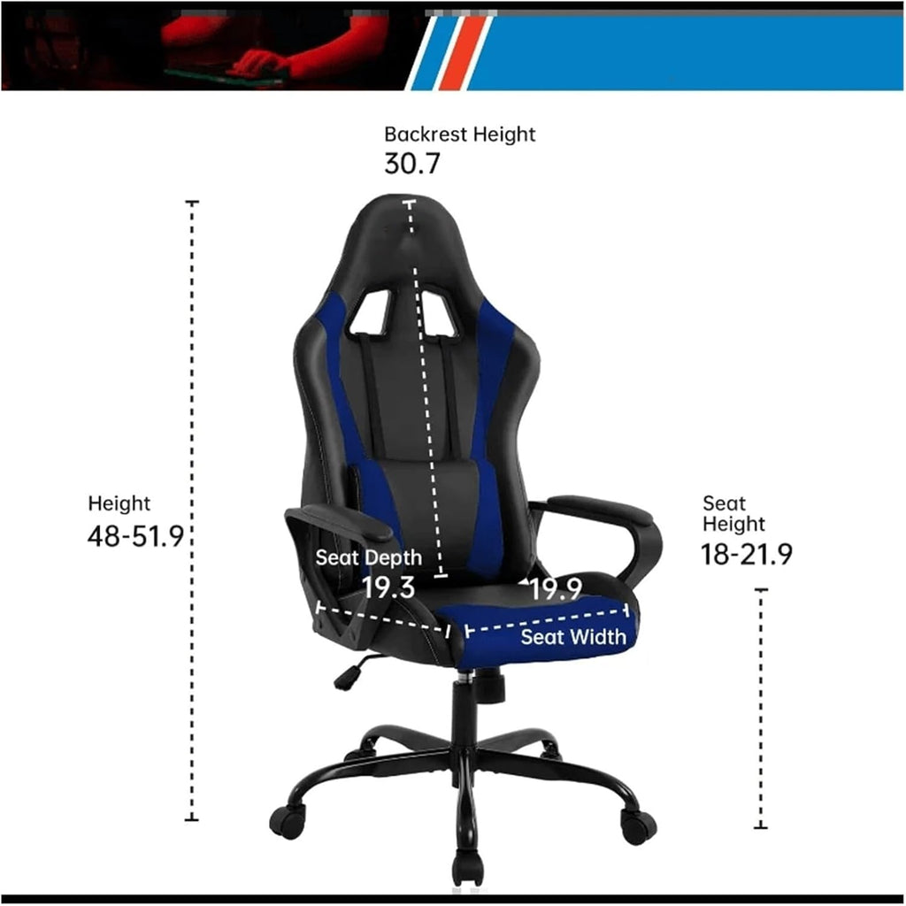 Gaming Chair Office Chair, High Back Racing Computer Chair,Ergonomic Swivel Rolling Chair with Lumbar Support
