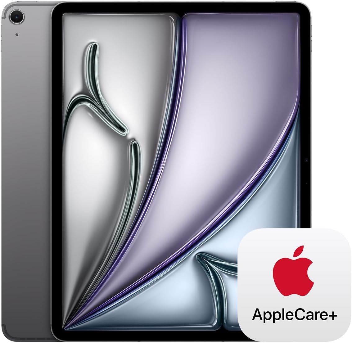 Apple iPad Air 13-inch with M3 chip Built for Apple Intelligence, Liquid Retina Display, 1TB, 12MP Front/Back Camera, Wi-Fi 6E + 5G Cellular, Touch ID — Space Gray with AppleCare+ (2 Years)