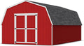 Little Cottage Co. 12x20 Value Gambrel Barn with 4 ft. Sidewalls with Floor, Outdoor Wood Storage Shed Do-It-Yourself Precut Kit