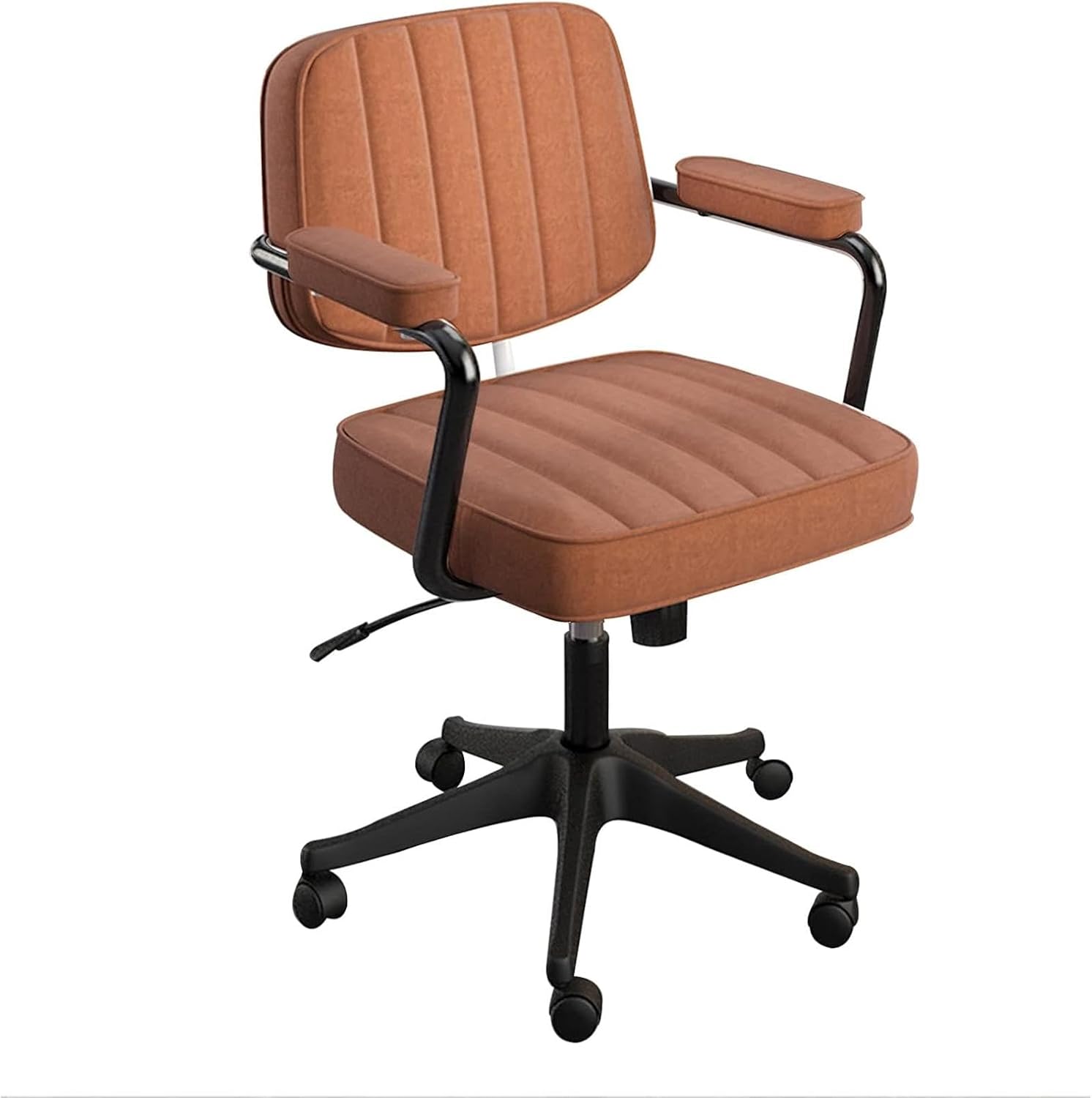 Heavy-Duty Office Chair, Padded Gaming & Computer Desk Chair, Breathable Mesh, Adjustable Swivel, Max Capacity 400 Lbs (Orange)