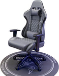 JSWHYBD Gaming Chair with Footrest Comfortable High Back Office Chair Big and Tall Ergonomic Desk Chair with Lumbar Support Swivel Seat and Headrest 400lb Nofootrest Gray