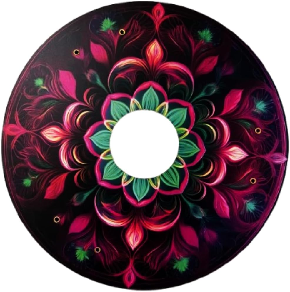 Wheelchair Memorial Day Wheel Covers, Designer Cute Cover for Wheelchair Wheels, Enhances Aesthetics, Easy Install/Remove, Lightweight, Waterproof (Wicked Pink & Green)