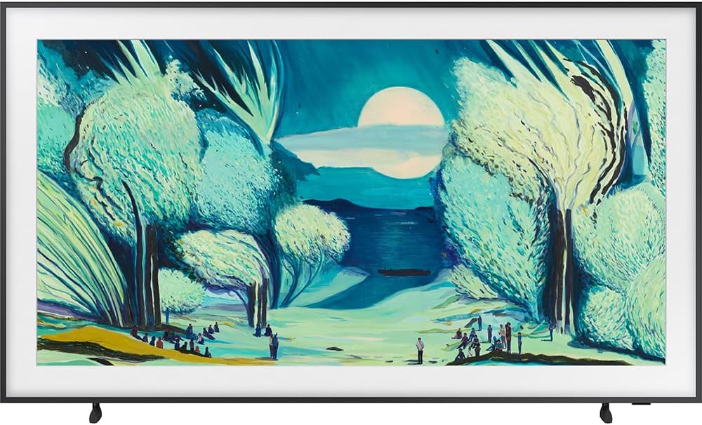 Samsung 55' The Frame LS03FA QLED 4K TV 2025 Art Mode, Vision AI | CPS Exclusive 26 Month Protection, 2X HDMI Cables, Premiere Movies Streaming & Deco Gear Complete Home Theater Beginner's Guidebook
