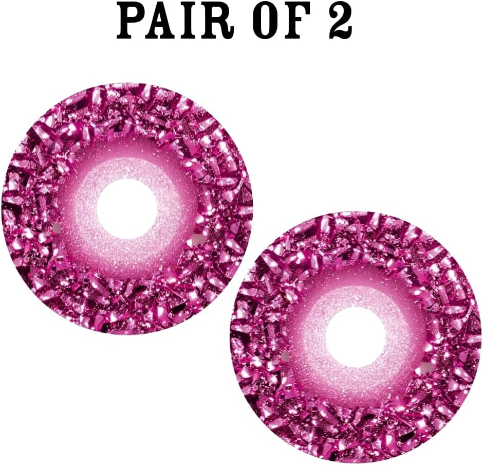 18' Grad GITS Wheelchair Wheel Covers, Waterproof Wheelchair Accessories,Cute and smart Covers Easy Install/Remove, Lightweight, for Kids and Adults (Pink Pattern)