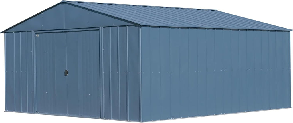 Arrow Classic Metal Shed, 14 x 14, Blue Grey