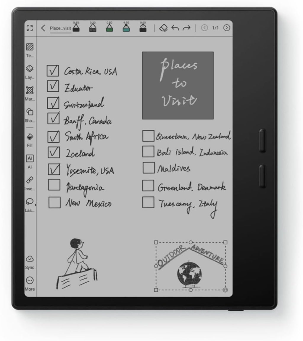 BOOX Tablet Go Color 7 Gen II E Ink Tablet Support Active Stylus InkSense (Black)