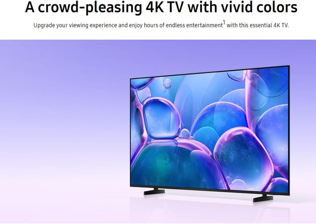 Samsung 50' Class Crystal UHD U7900F (2025) 4K Smart TV HDR 10+ Motion Xcelerator Bluetooth Bixby, Alexa, Google Assistant with Wall Mount(Renewed)