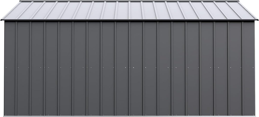 Arrow Classic Metal Shed, 14 x 14, Charcoal
