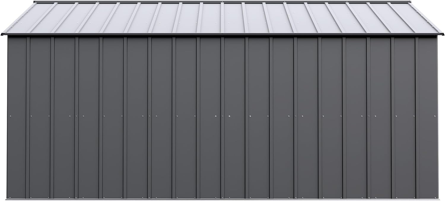 Arrow Classic Metal Shed, 14 x 14, Charcoal