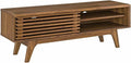 Modway Render 48' Mid-Century Modern Low Profile Media Console TV Stand, 48 Inch, Walnut