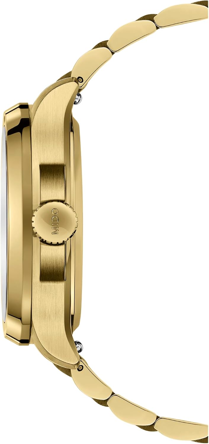 MIDO Multifort TV Big Date - Swiss Automatic Watch for Men - 40mm Case with Transparent Caseback