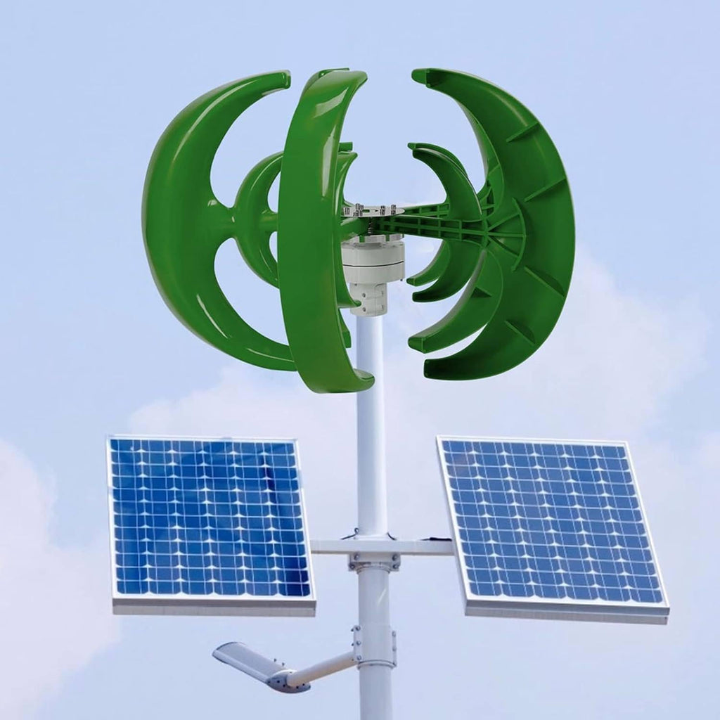 12V 24V Vertical Axis Wind Generator Kit - 3-Phase Permanent Magnet DIY Wind Turbine for Solar-Powered Models, Renewable Energy Science Teaching Tool