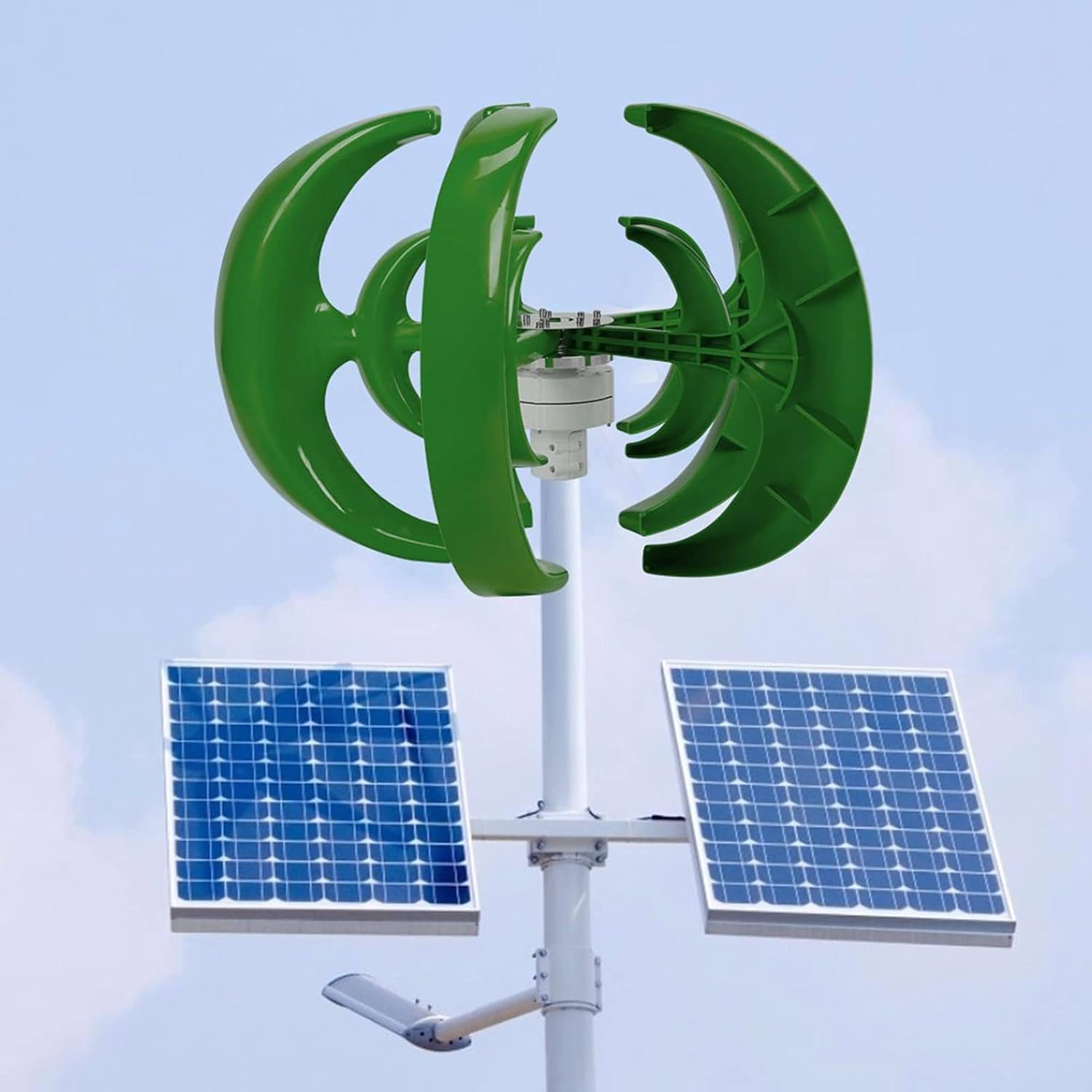 12V 24V Vertical Axis Wind Generator Kit - 3-Phase Permanent Magnet DIY Wind Turbine for Solar-Powered Models, Renewable Energy Science Teaching Tool