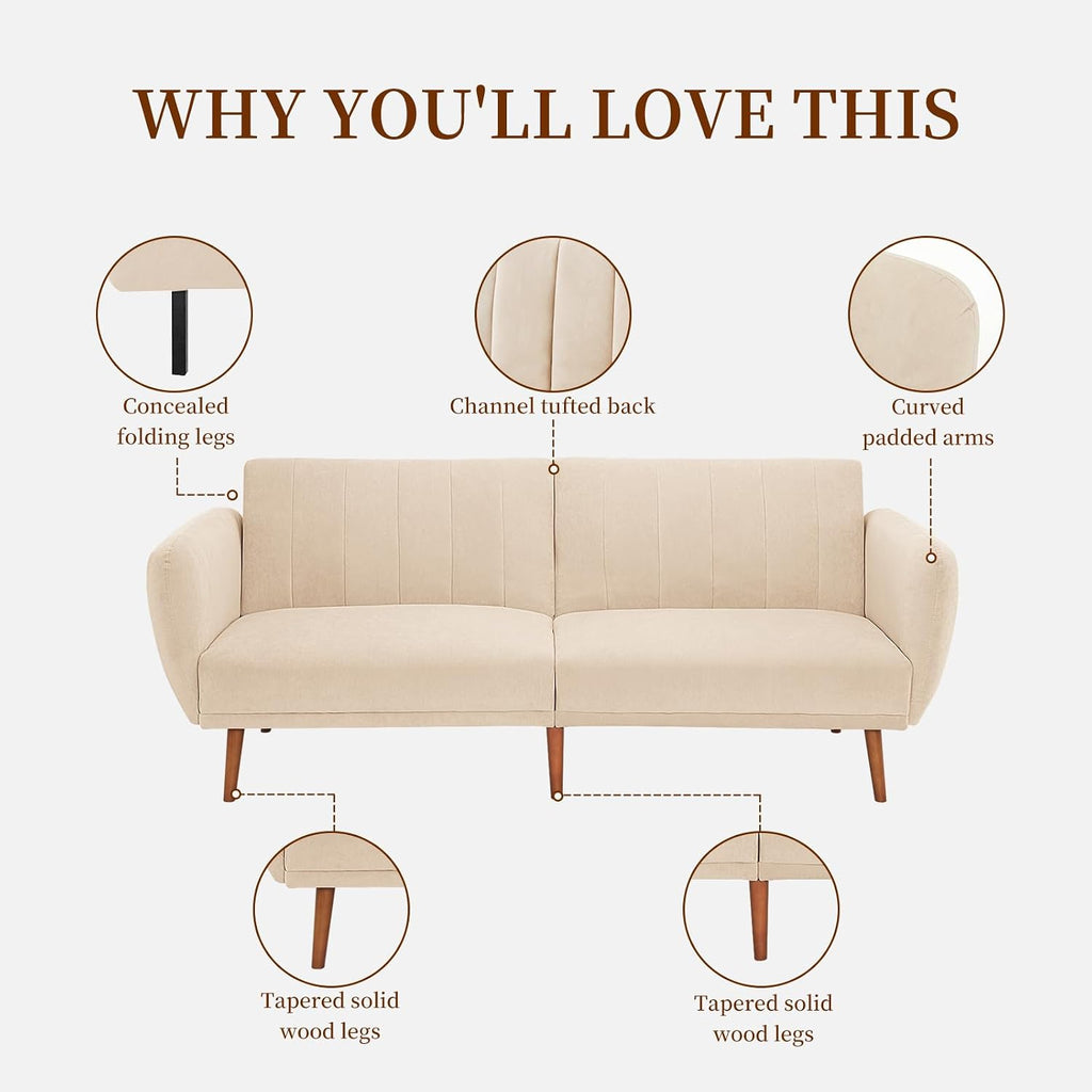 Furnimart Sleeper Sofa with Pull-Out Bed