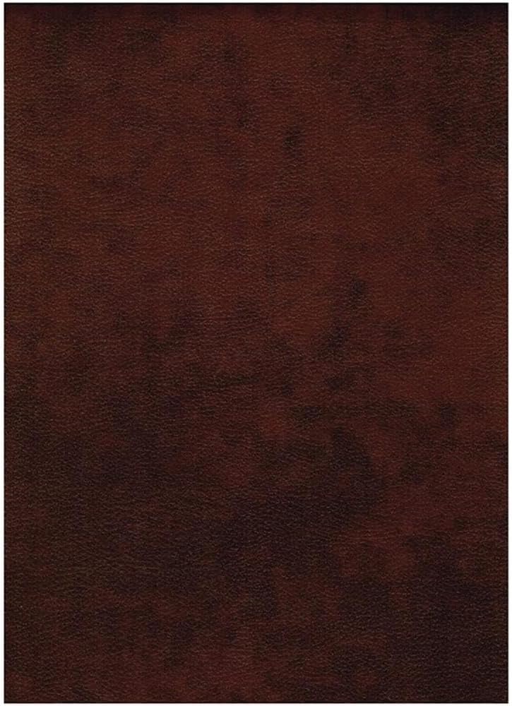 Pemberly Row 75' Traditional Full-Size Faux Leather Futon Mattress with Hinged Innerspring, Foam Construction, in Saddle Brown Finish, Frame Not Included