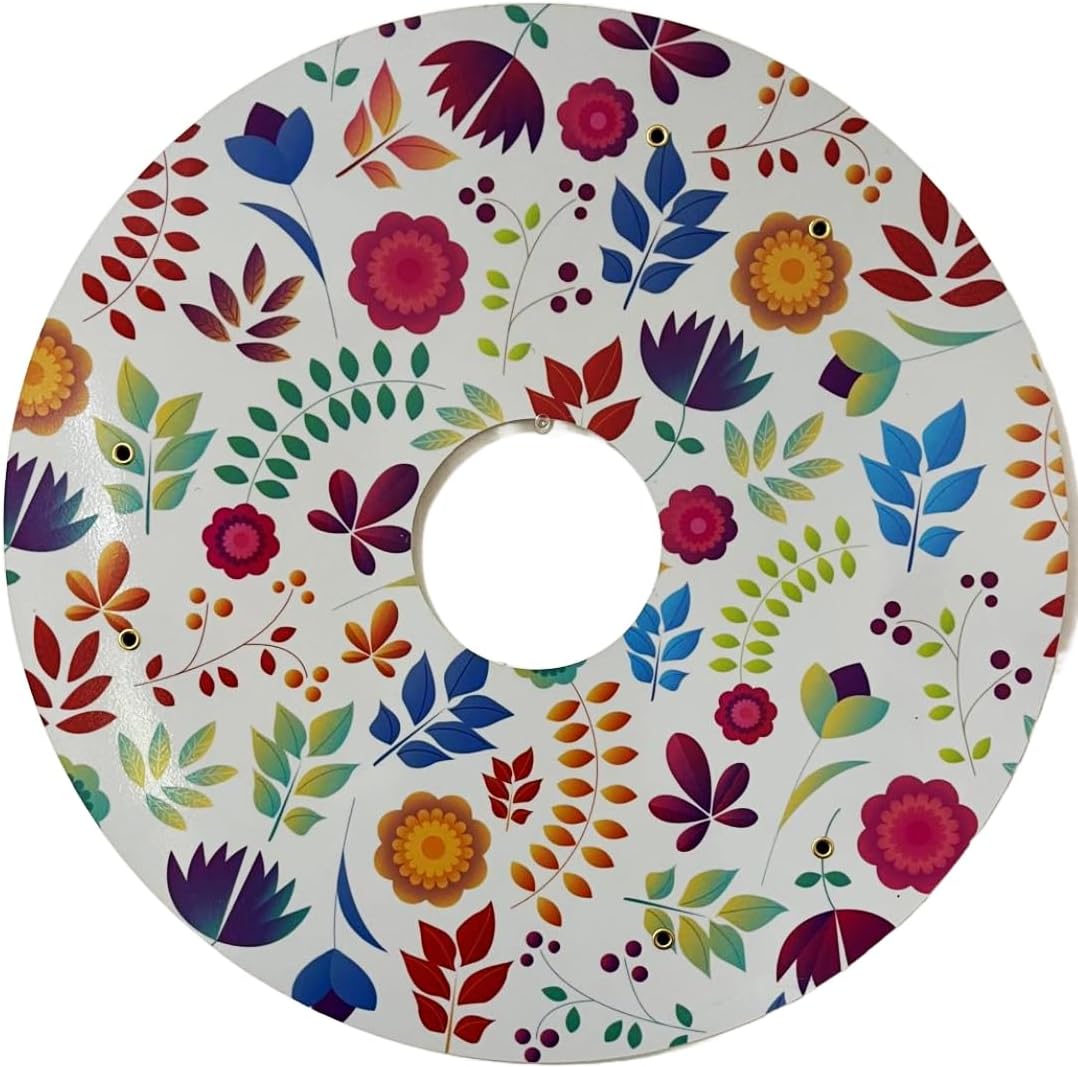 18 inches Wheelchair Wheel Covers, Designer Cover for Wheelchair Wheels, Waterproof, Enhance Aesthetics, Easy Install/Remove, Lightweight, (Reflective Garden Pattern)